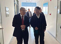 浦东新区管幼军副区长一行来esball调查领导工作