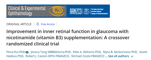 钻研发现NAM在预防导致青光眼失明的神经细胞危险方面能够阐扬沉要作用
