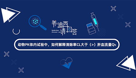 动物PK体内试验中，若何诠释断根率CL大于肝血流量Qh
