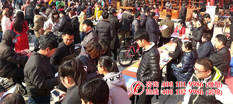 梦之城出席河北大城红木市场春季人才招聘会